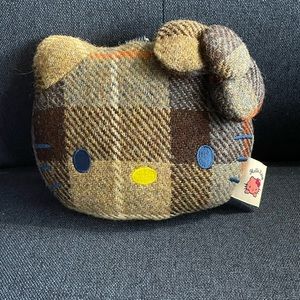 NWT - One Of A Kind- HARRIS TWEED “Hello Kitty” Bag Purse Charm ID Card Holder